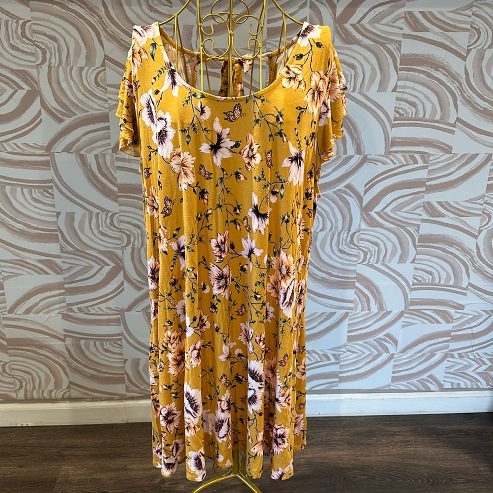 Yellow Floral Dress